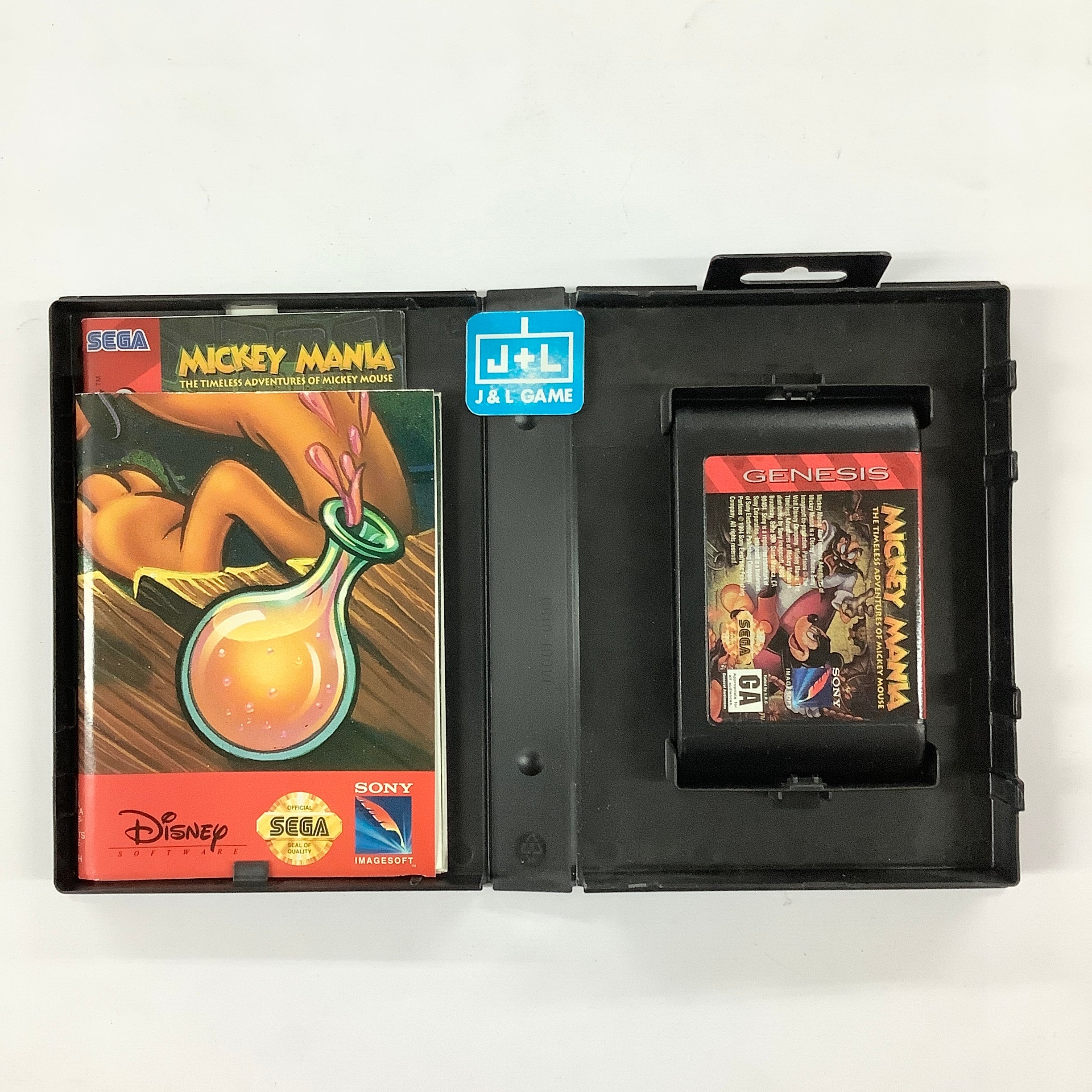 Mickey Mania: The Timeless Adventures of Mickey Mouse - (SG) SEGA Genesis [Pre-Owned] Video Games Sony Imagesoft   