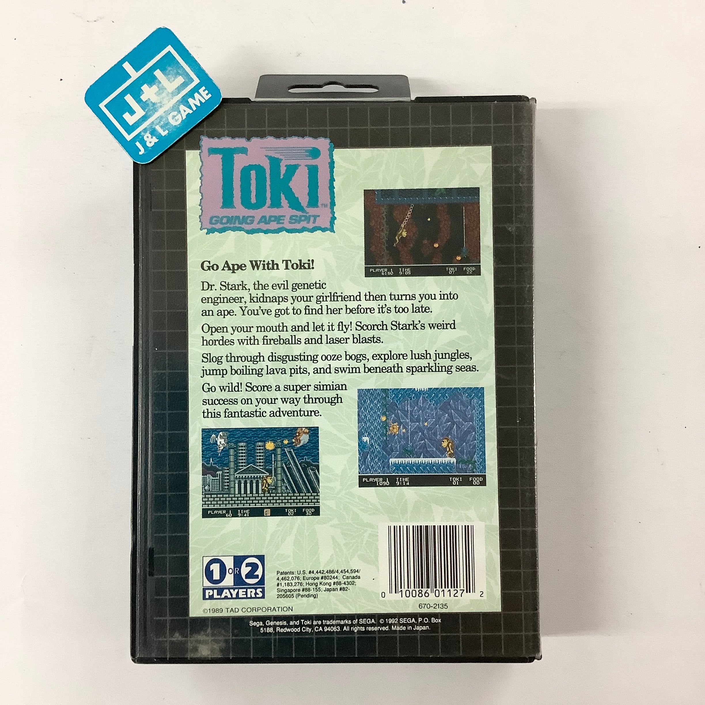 Toki: Going Ape Spit - (SG) SEGA Genesis [Pre-Owned] Video Games Sega   