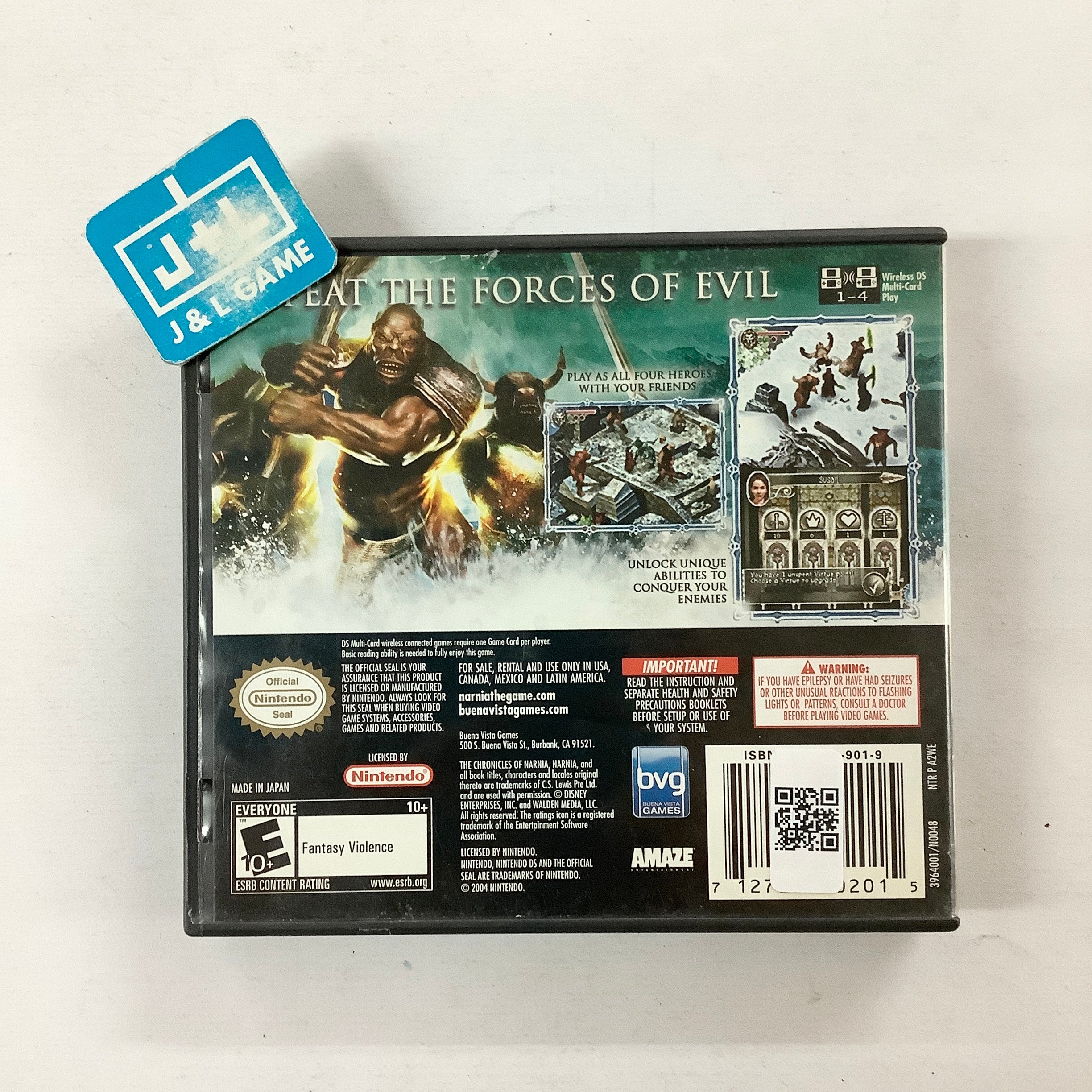 The Chronicles of Narnia: The Lion, The Witch and The Wardrobe - (NDS) Nintendo DS [Pre-Owned] Video Games Buena Vista Games   