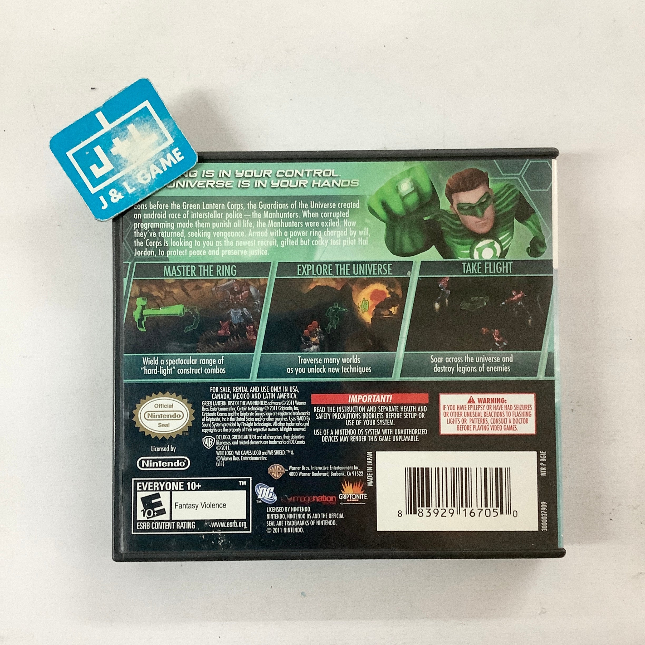 Green Lantern: Rise of the Manhunters - (NDS) Nintendo DS [Pre-Owned] Video Games Warner Bros. Interactive Entertainment   