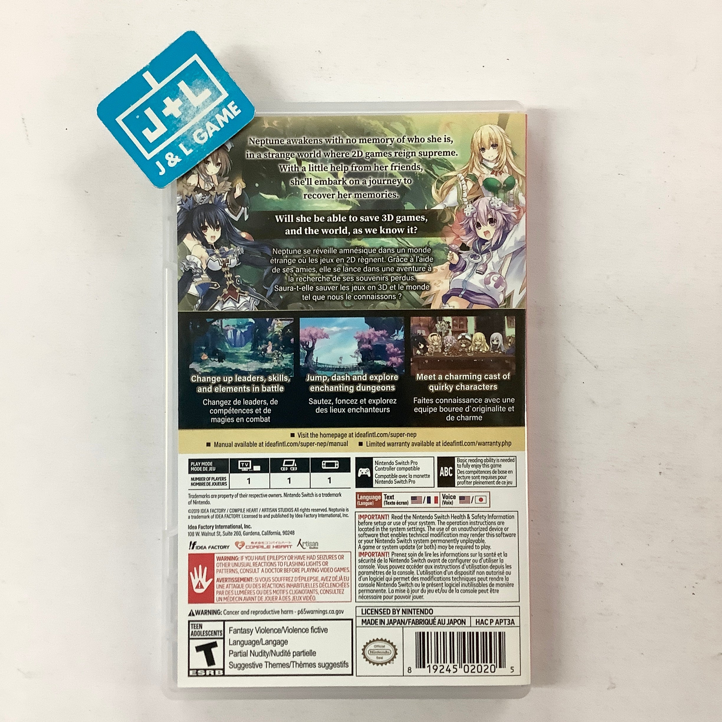 Super Neptunia RPG - (NSW) Nintendo Switch [Pre-Owned] Video Games Idea Factory   