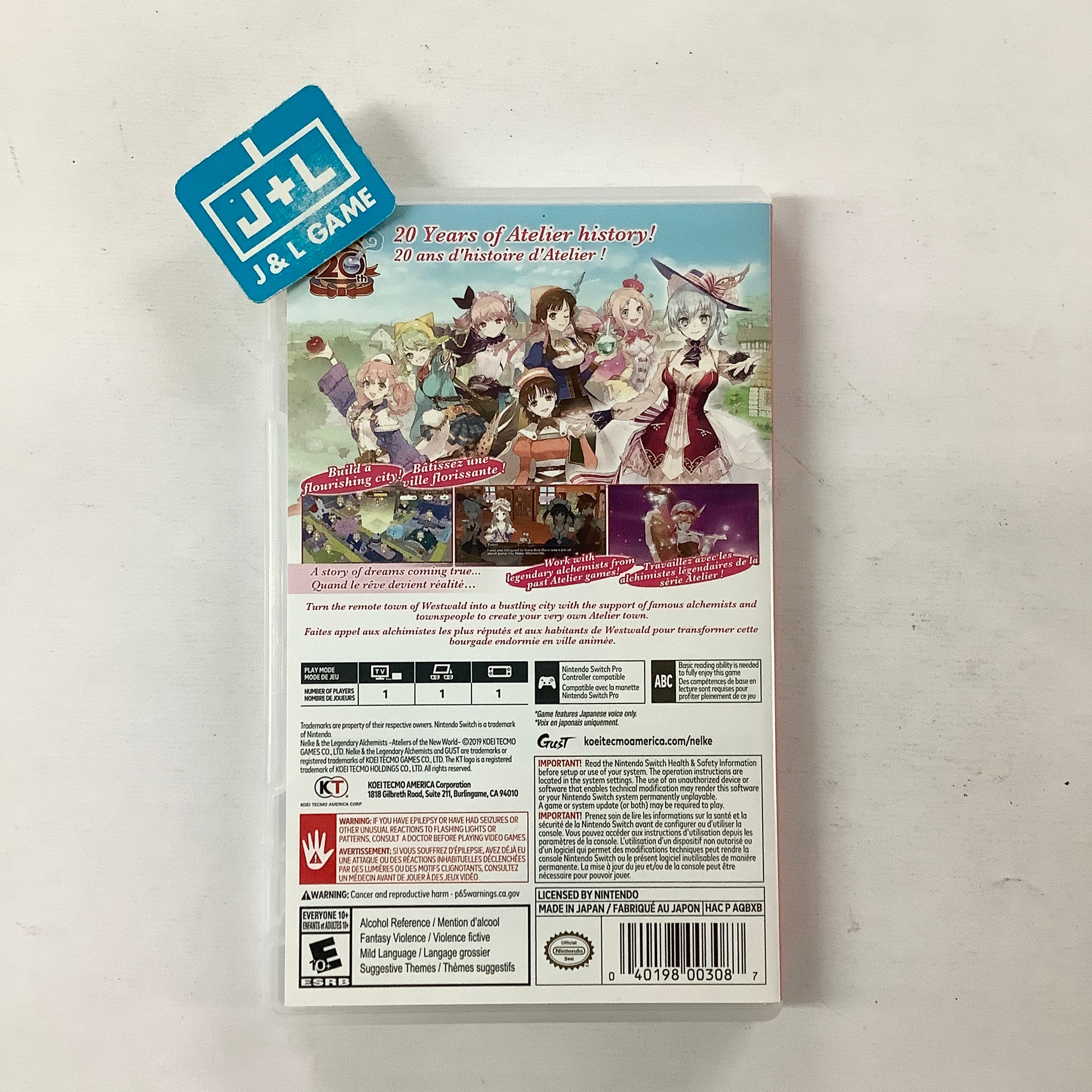 Nelke & The Legendary Alchemists: Ateliers of The New World - (NSW) Nintendo Switch [Pre-Owned] Video Games Koei Tecmo Games   