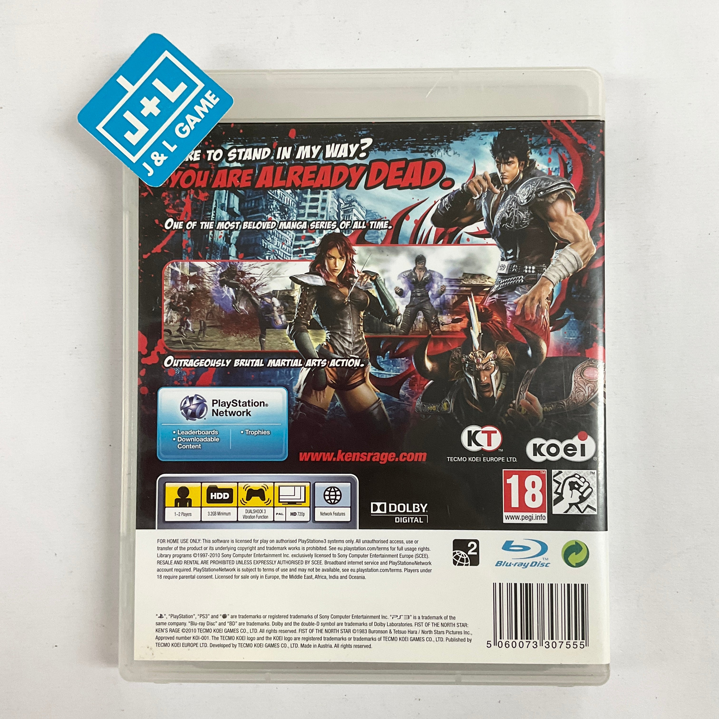 Fist of the North Star: Ken's Rage - (PS3) PlayStation 3 [Pre-Owned] (European Import) Video Games Tecmo   