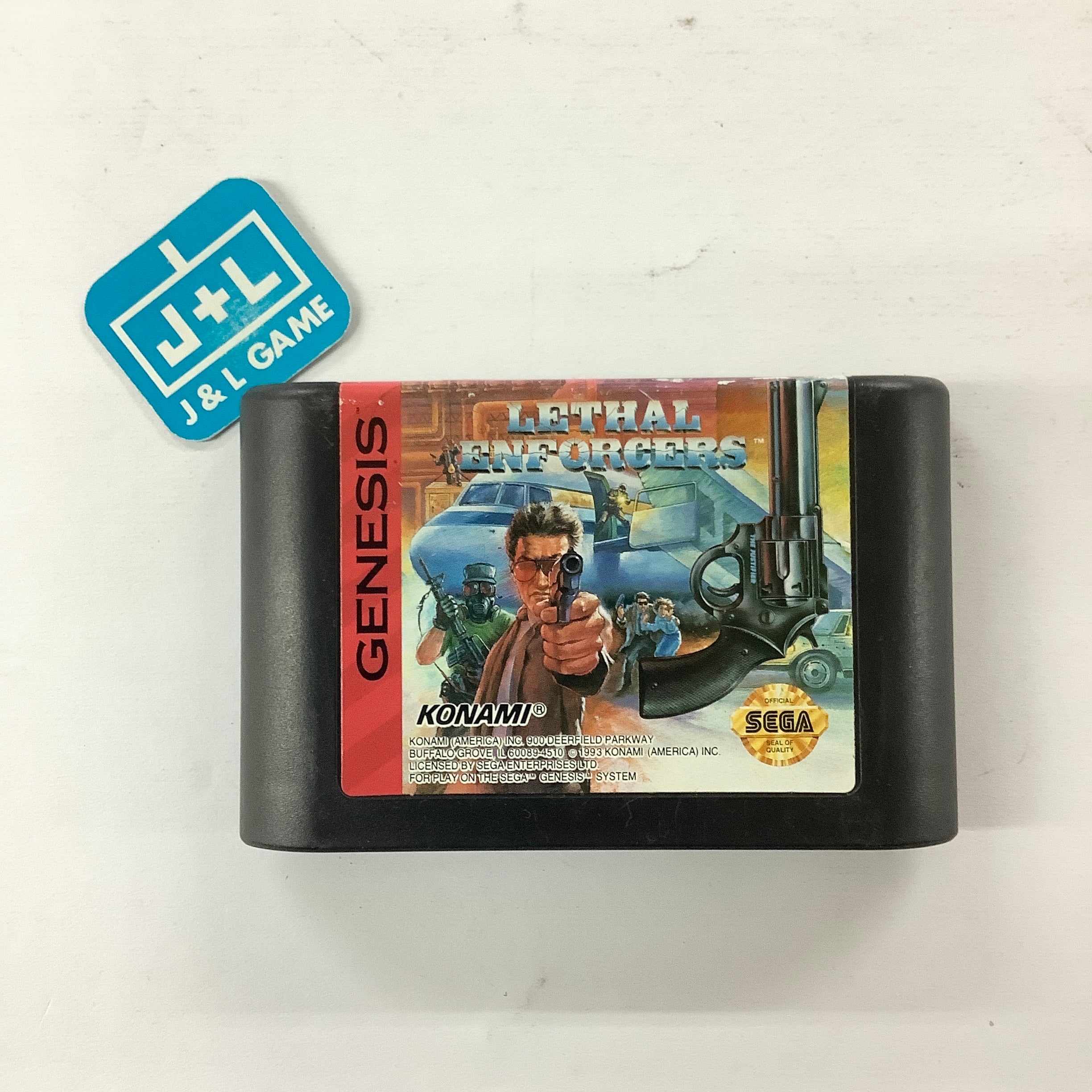 Lethal Enforcers - (SG) SEGA Genesis [Pre-Owned] Video Games Konami   