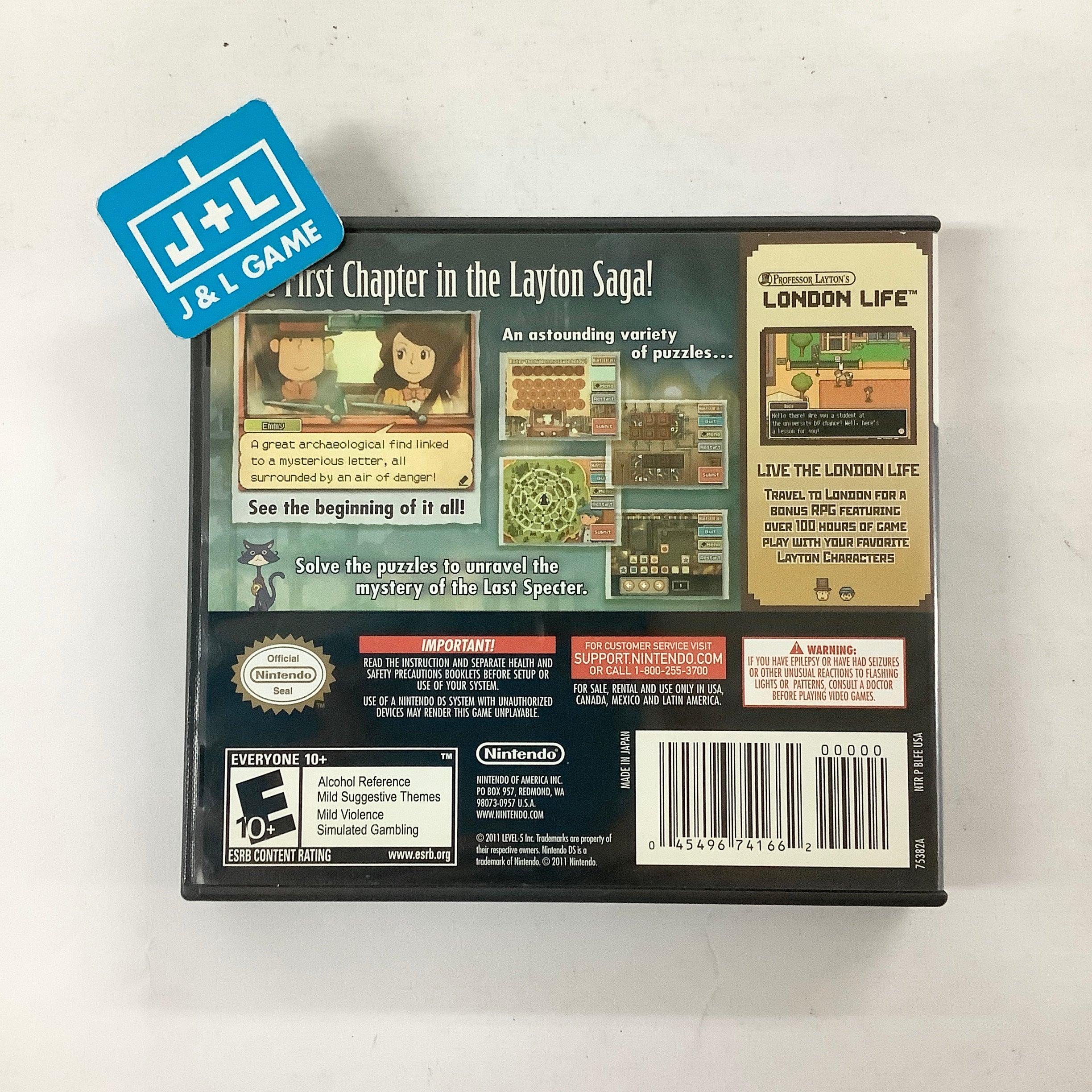 Professor Layton and the Last Specter - (NDS) Nintendo DS [Pre-Owned] Video Games Level 5   