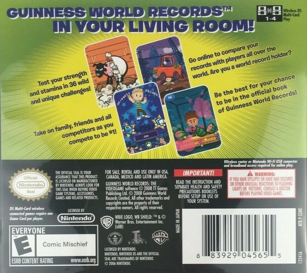 Guinness World Records: The Videogame - (NDS) Nintendo DS [Pre-Owned] Video Games WB Games   