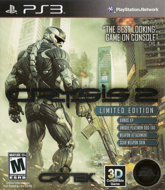 Crysis 2 (Limited Edition) - (PS3) PlayStation 3 [Pre-Owned] Video Games EA Games   