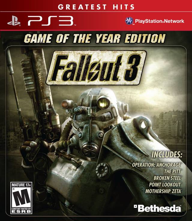 Fallout 3: Game of the Year Edition (Greatest Hits) (GameStop Exclusive) - (PS3) PlayStation 3 [Pre-Owned] Video Games Bethesda Softworks   