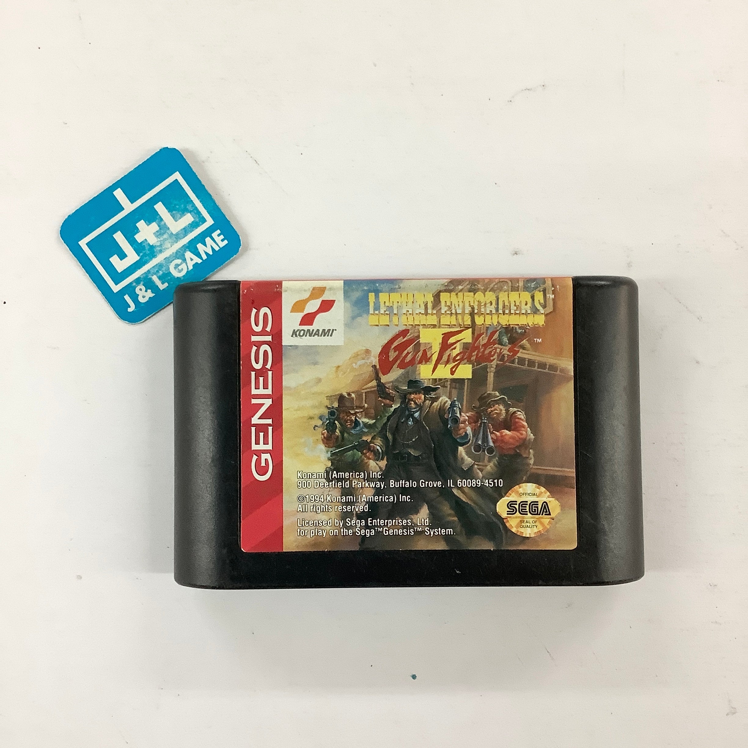 Lethal Enforcers II: Gun Fighters - (SG) SEGA Genesis [Pre-Owned] Video Games Konami   