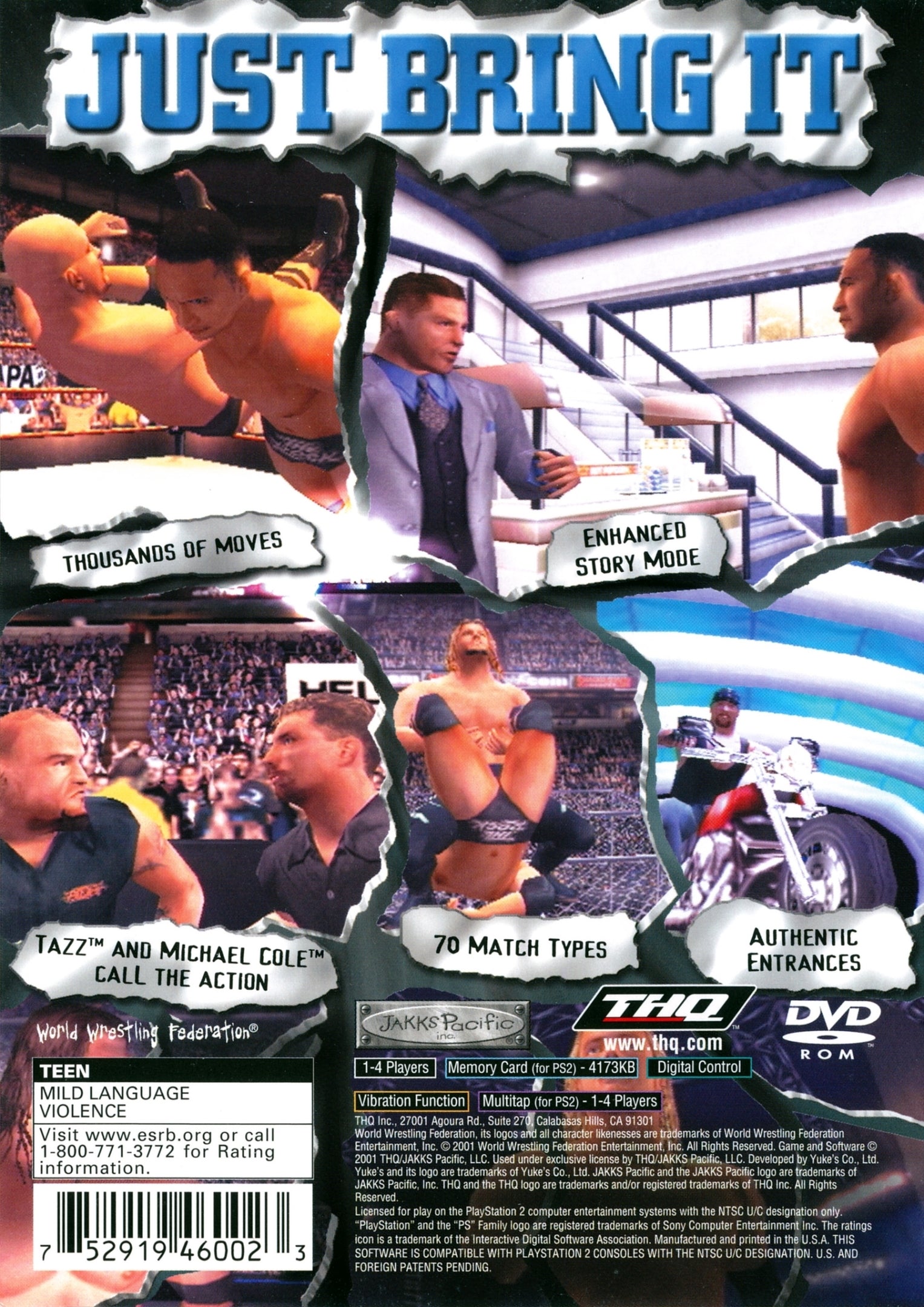 WWF Smackdown! Just Bring It - (PS2) PlayStation 2 [Pre-Owned] Video Games THQ   