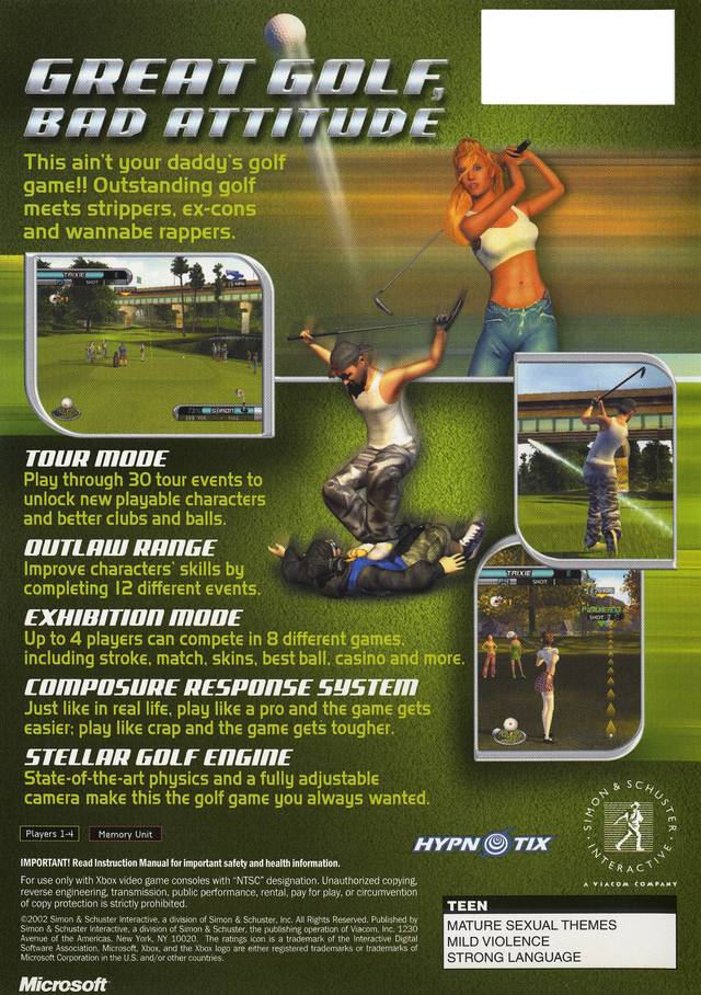 Outlaw Golf - (XB) Xbox Video Games Simon & Schuster   