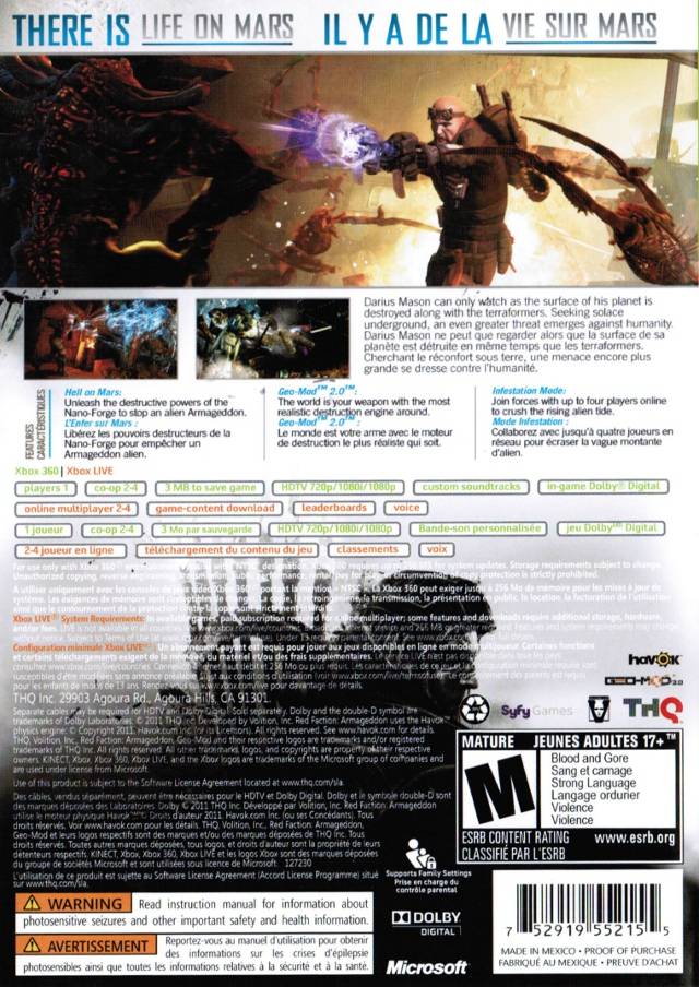 Red Faction: Armageddon - Xbox 360 [Pre-Owned] Video Games THQ   