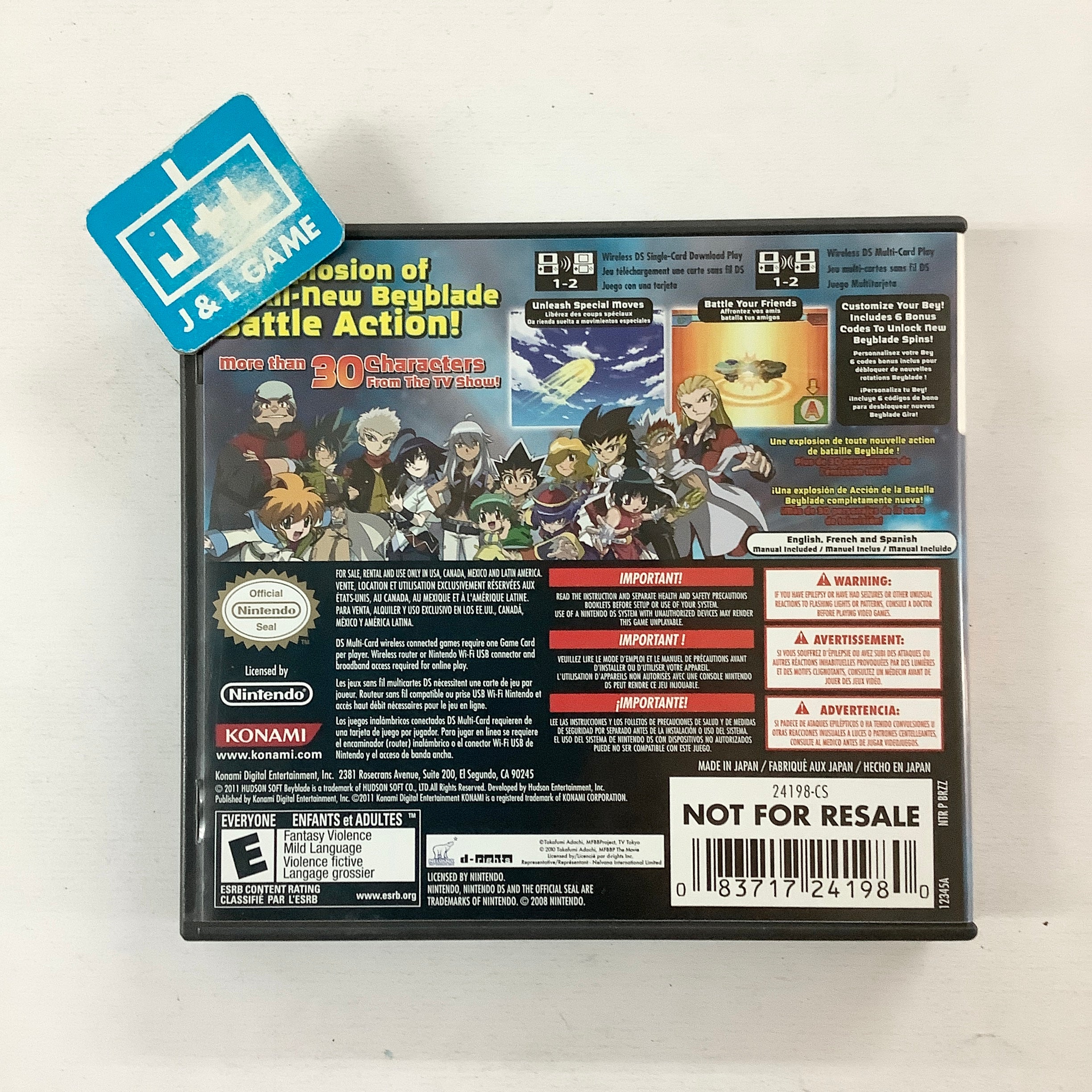 Beyblade: Metal Masters - (NDS) Nintendo DS [Pre-Owned] Video Games Konami   