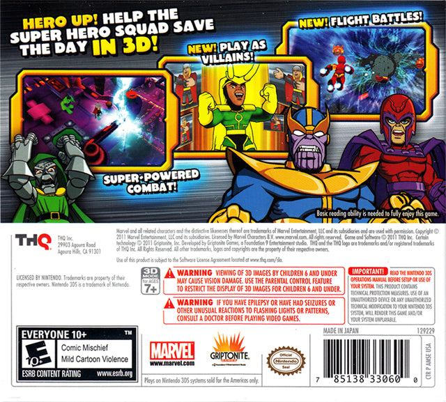 Marvel Super Hero Squad The Infinity of the Gauntlet 3D - Nintendo 3DS [Pre-Owned] Video Games THQ   