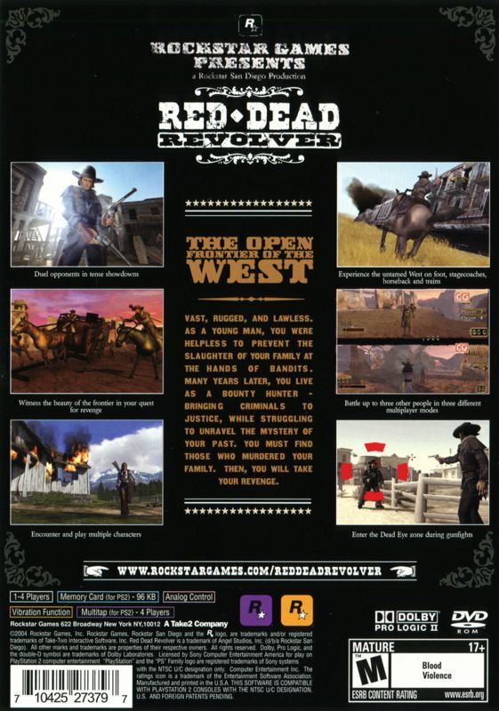 Red Dead Revolver (Greatest Hits) - (PS2) PlayStation 2 [Pre-Owned] Video Games Rockstar Games   