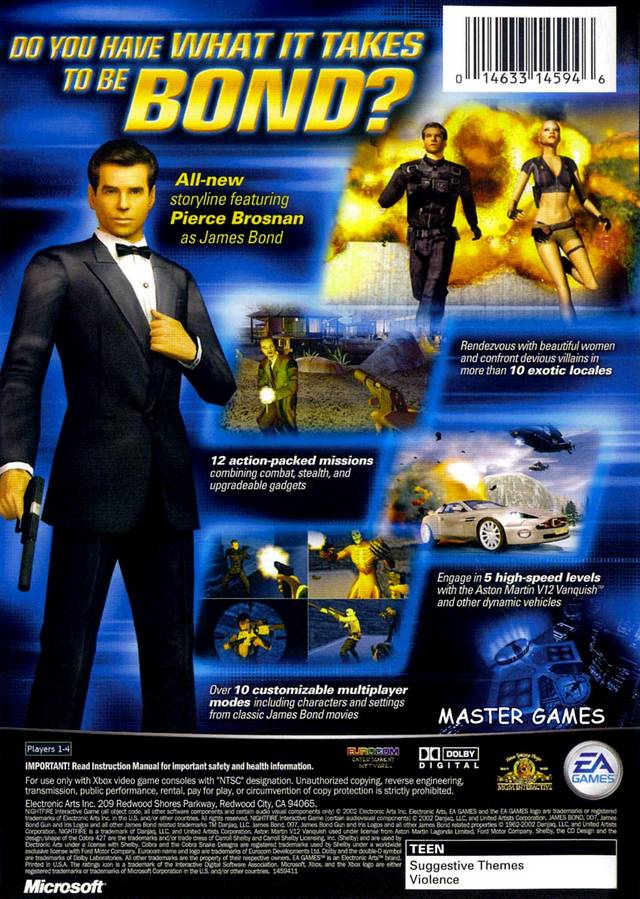 James Bond 007 Nightfire - (XB) Xbox [Pre-Owned] Video Games Electronic Arts   