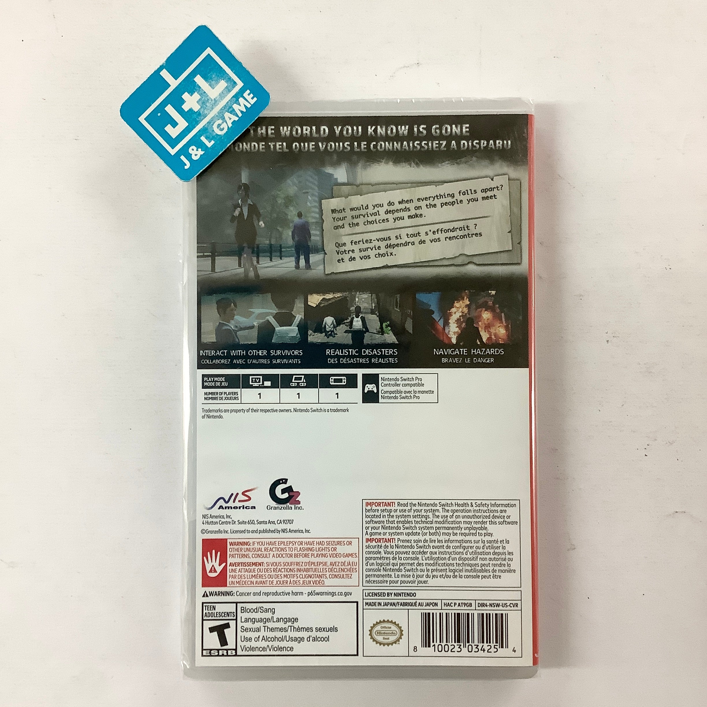 Disaster Report 4: Summer Memories - (NSW) Nintendo Switch Video Games NIS America   