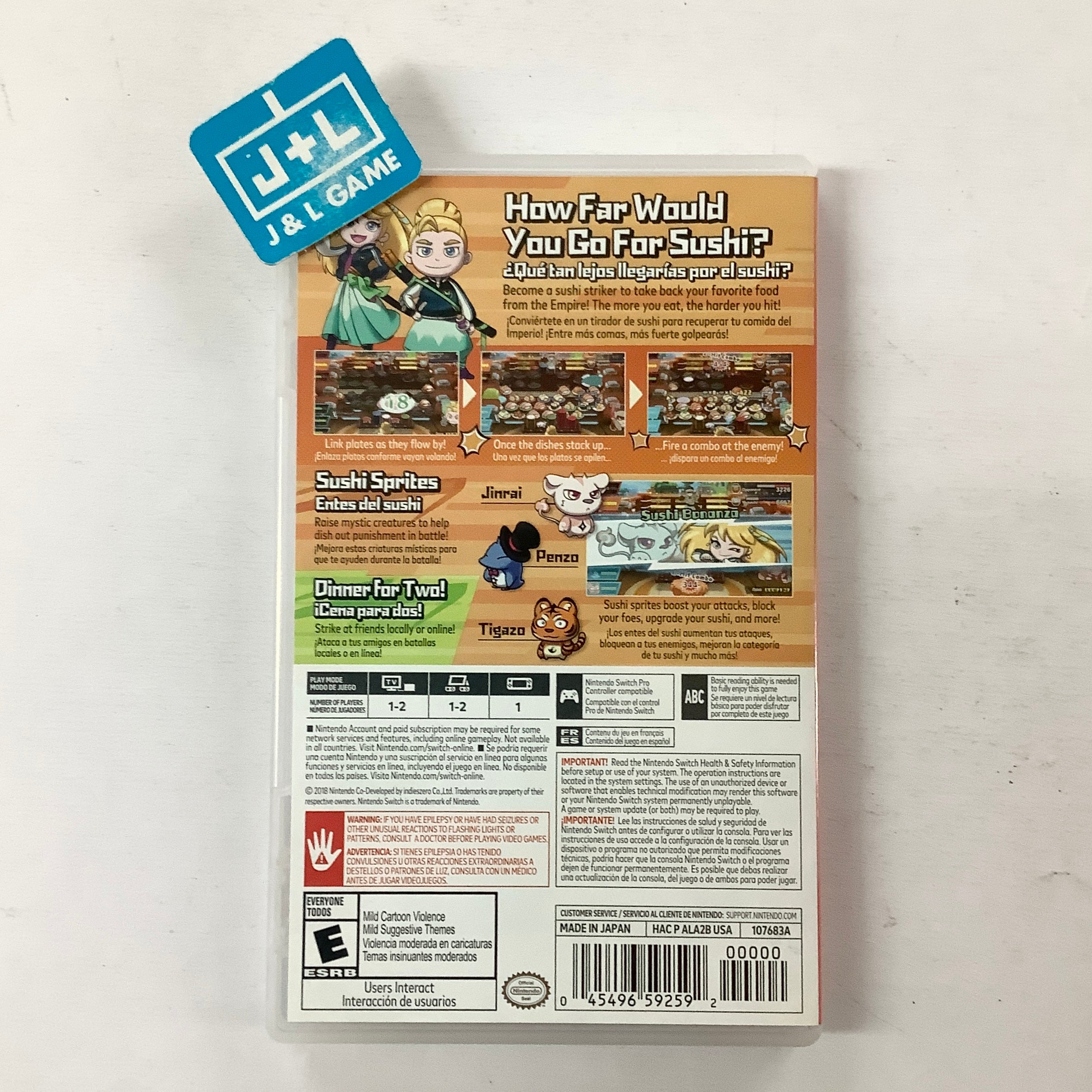 Sushi Striker: The Way of Sushido - (NSW) Nintendo Switch [Pre-Owned] Video Games Nintendo   