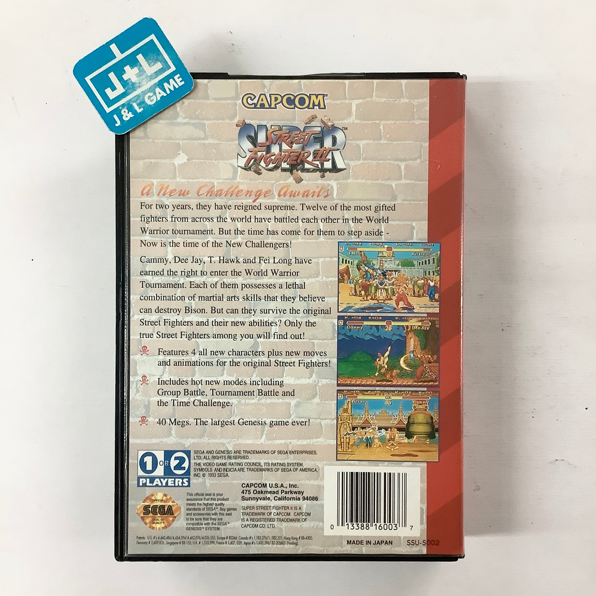 Super Street Fighter II - SEGA Genesis [Pre-Owned] Video Games Capcom   