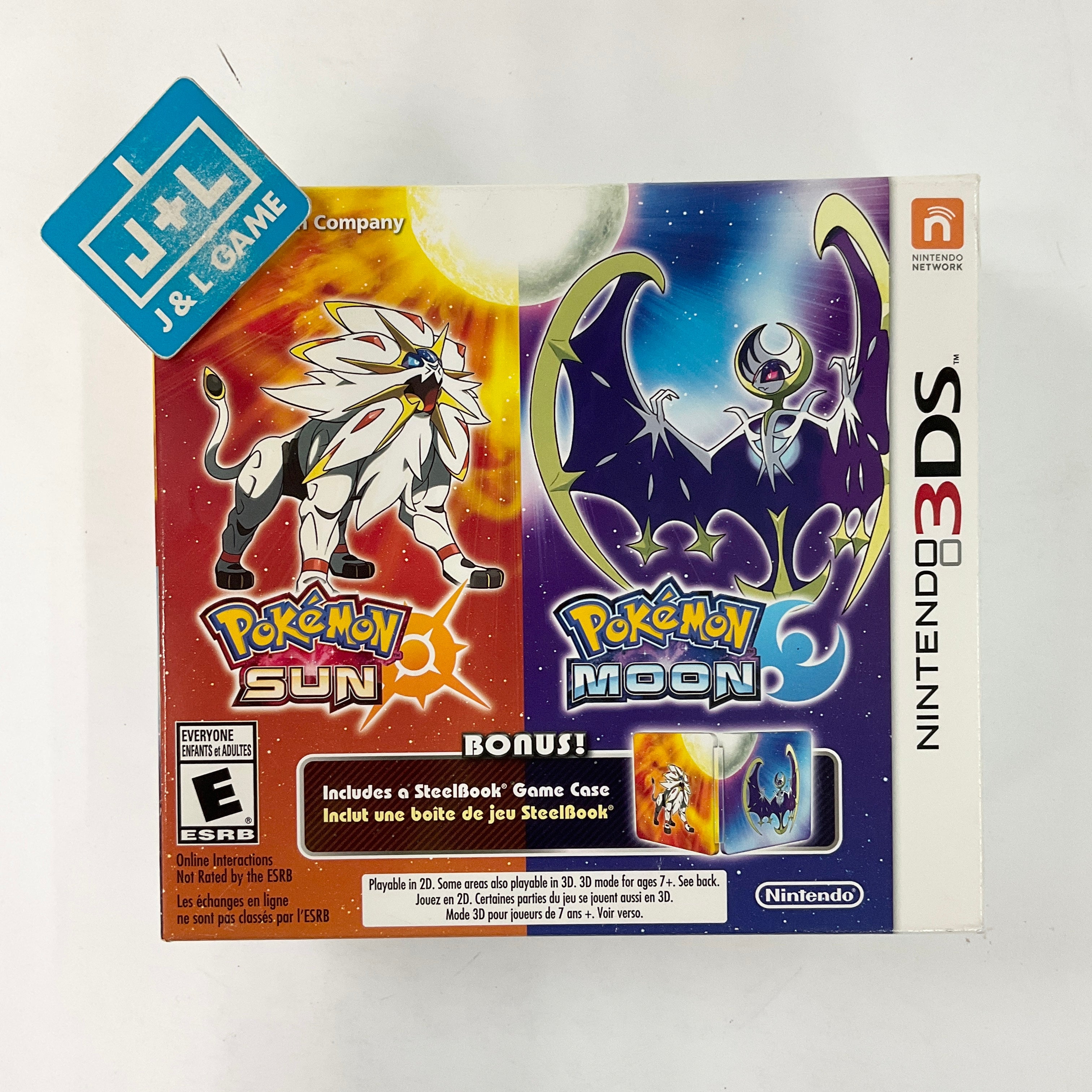 Pokemon Sun and Moon Dual Pack (with Steelbook) - Nintendo 3DS Video Games Nintendo   