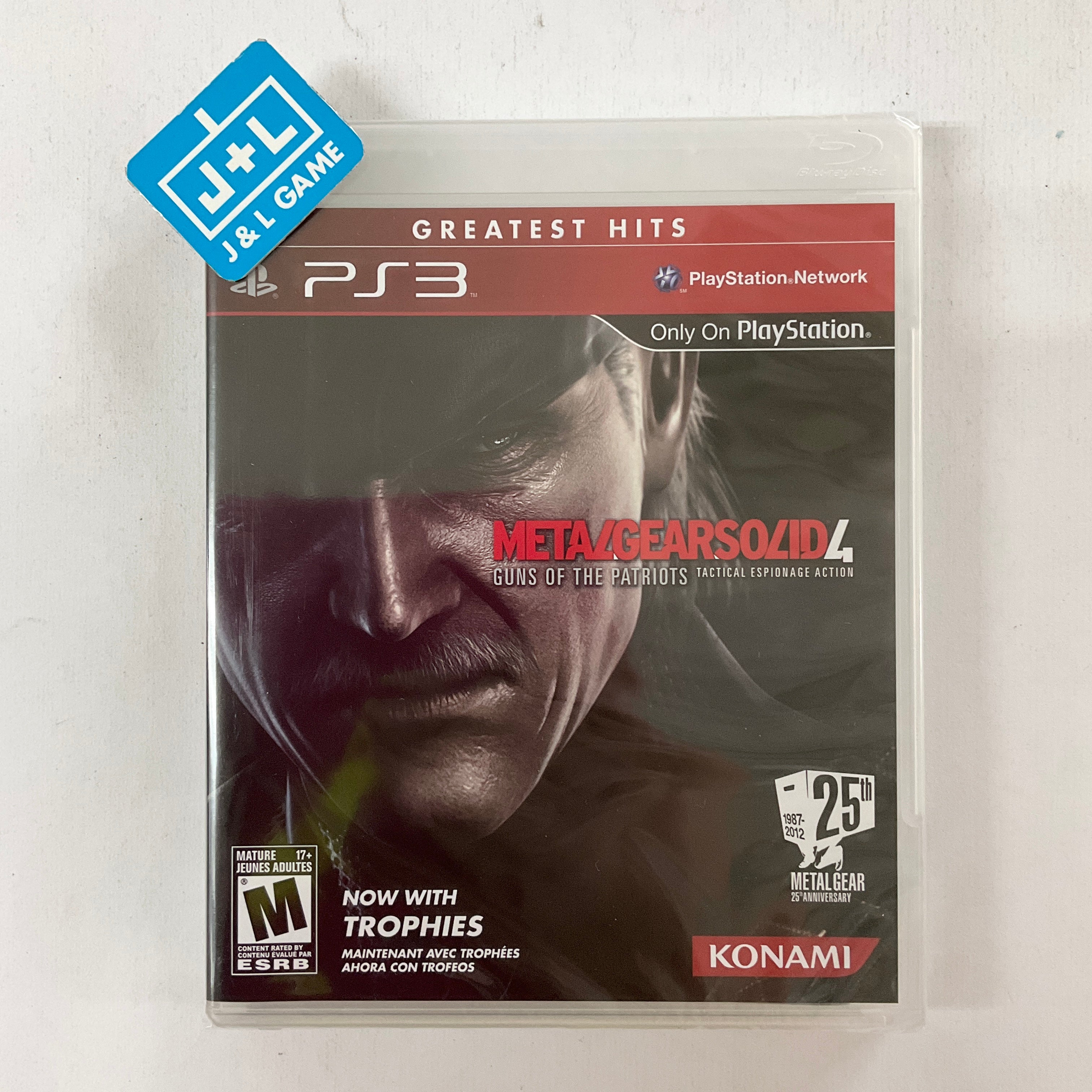 Metal Gear Solid 4: Guns of the Patriots (Greatest Hits) - (PS3) PlayStation 3 Video Games Konami   