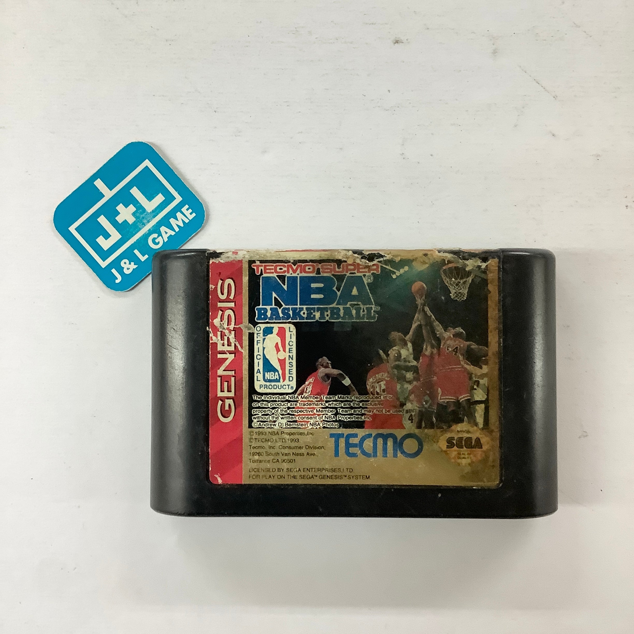 Tecmo Super NBA Basketball - (SG) SEGA Genesis [Pre-Owned] Video Games Tecmo   