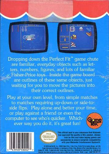 Fisher-Price: Perfect Fit - (NES) Nintendo Entertainment System [Pre-Owned] Video Games GameTek   