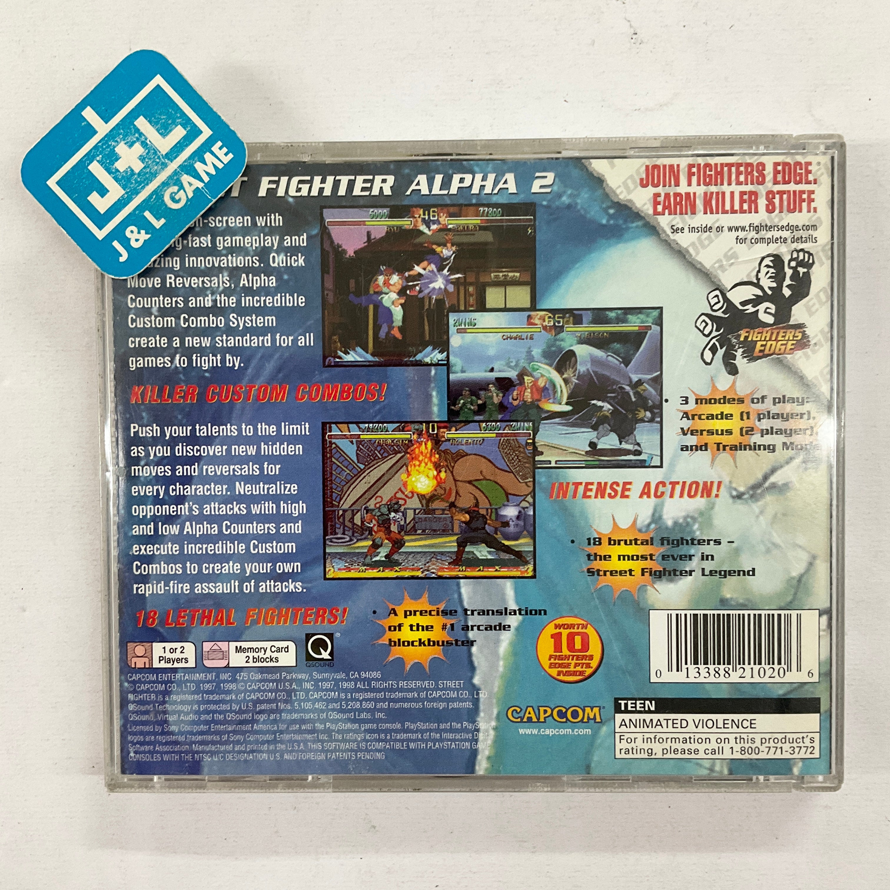 Street Fighter Alpha 2 (Fighter's Edge) - (PS1) PlayStation 1 [Pre-Owned] Video Games Capcom   