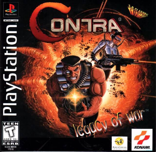 Contra: Legacy of War (Dual Disc Case) - (PS1) PlayStation 1 [Pre-Owned] Video Games Konami   