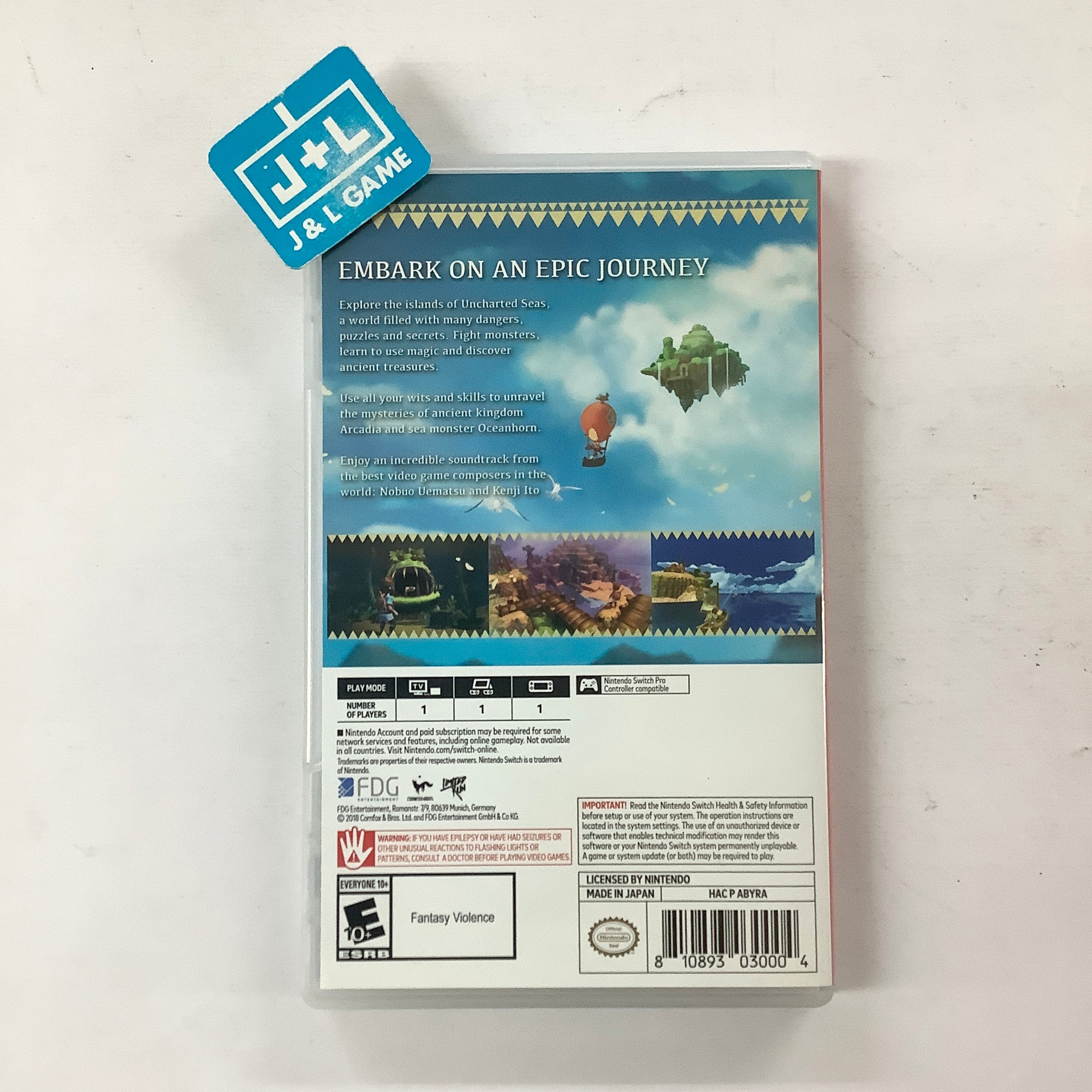 Oceanhorn - Monster of Uncharted Seas (Limited Run) - (NSW) Nintendo Switch [Pre-Owned] Video Games Limited Run Games   