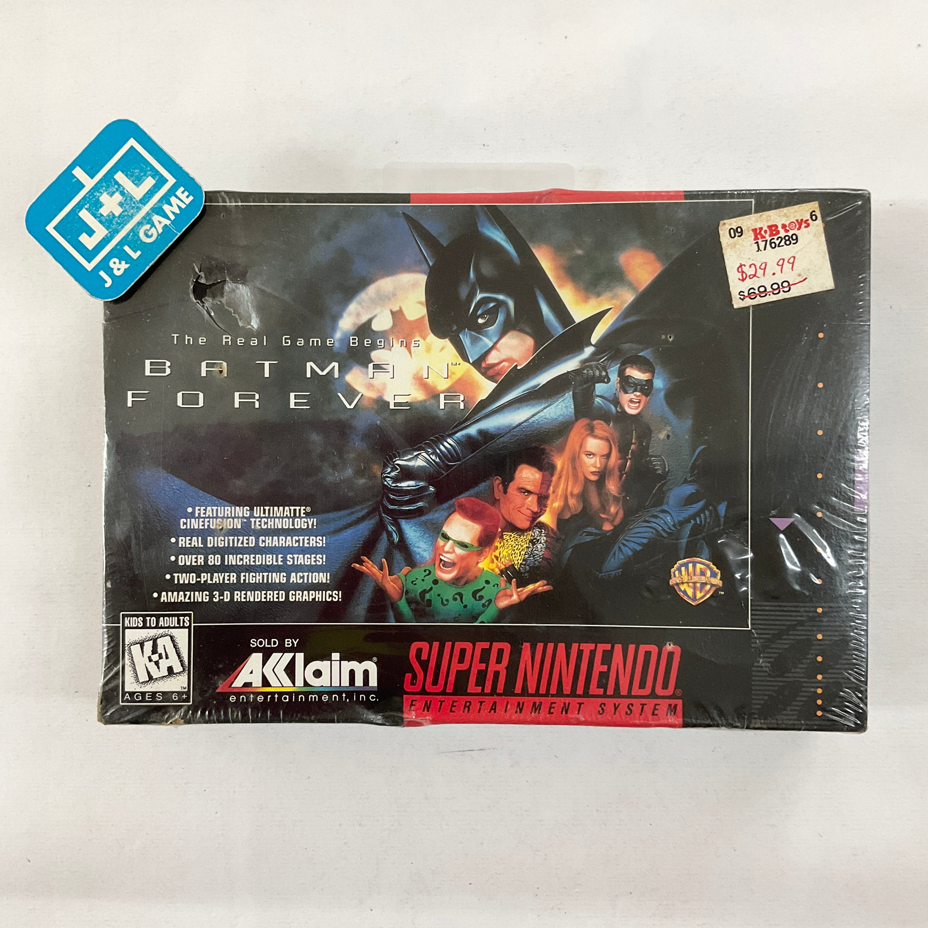 Batman Forever - (SNES) Super Nintendo Video Games Acclaim   