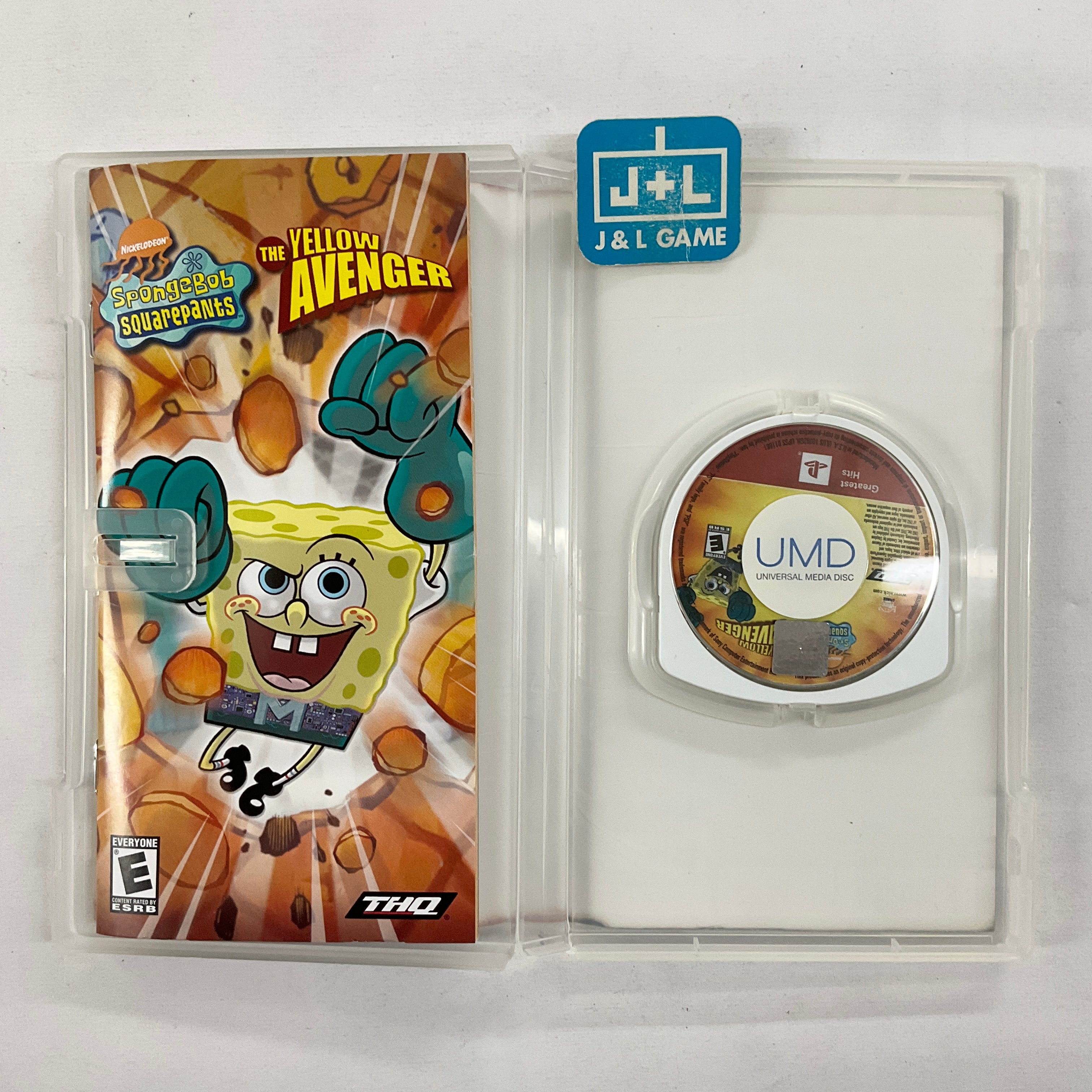 Spongebob Squarepants: The Yellow Avenger (Greatest Hits) - Sony PSP [Pre-Owned] Video Games THQ   