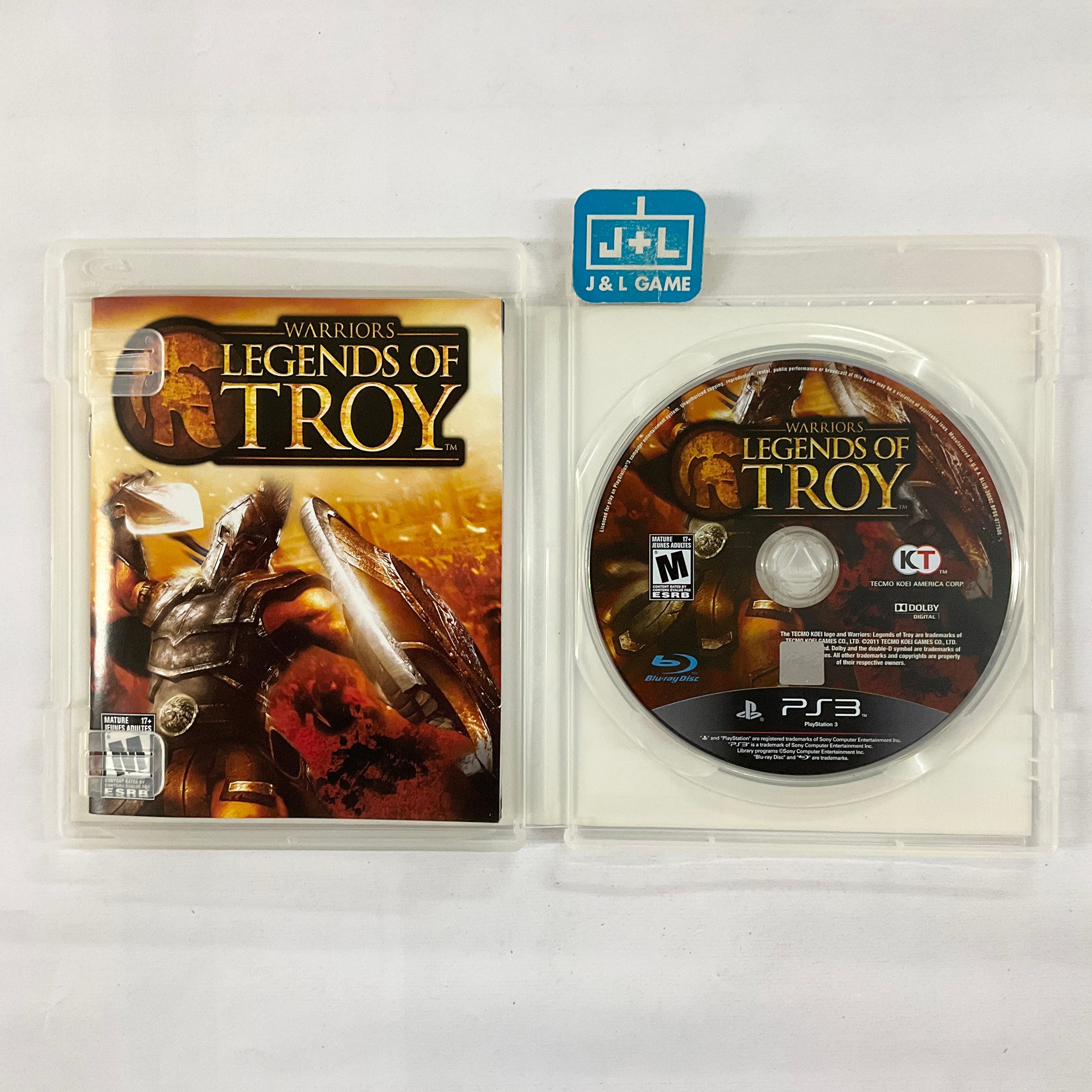 Warriors: Legends of Troy - (PS3) PlayStation 3 [Pre-Owned] Video Games Koei Tecmo Games   