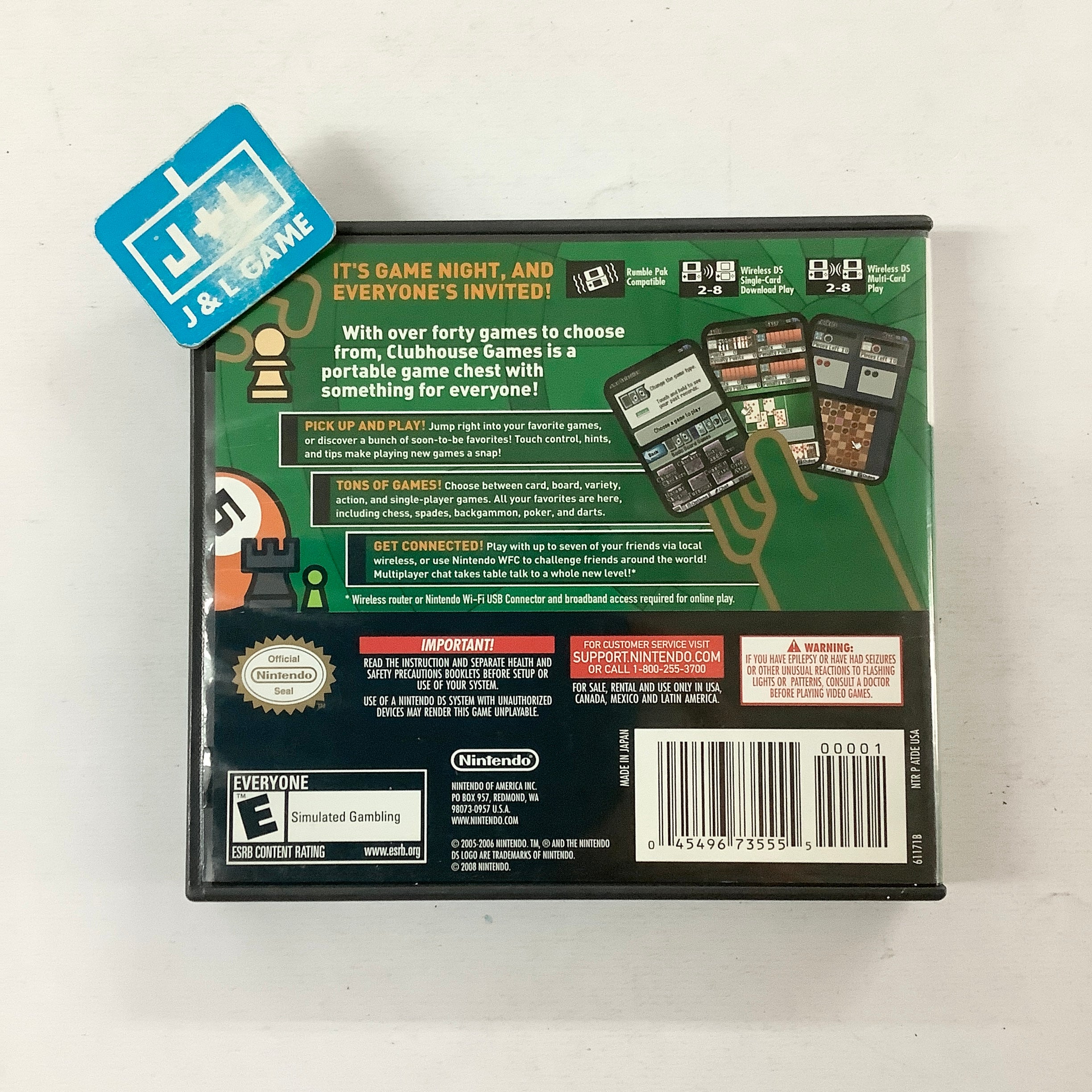 Clubhouse Games - (NDS) Nintendo DS [Pre-Owned] Video Games Nintendo   