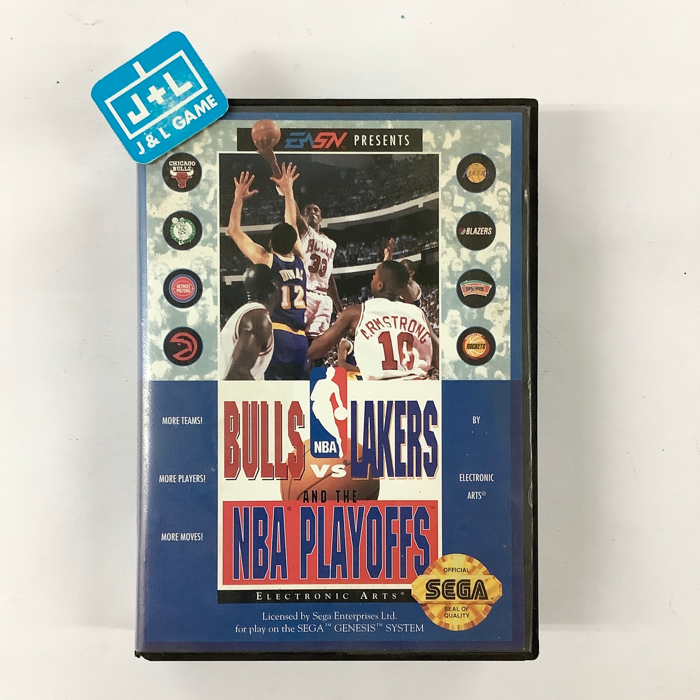 Bulls vs Lakers and the NBA Playoffs - SEGA Genesis [Pre-Owned] Video Games Electronic Arts   