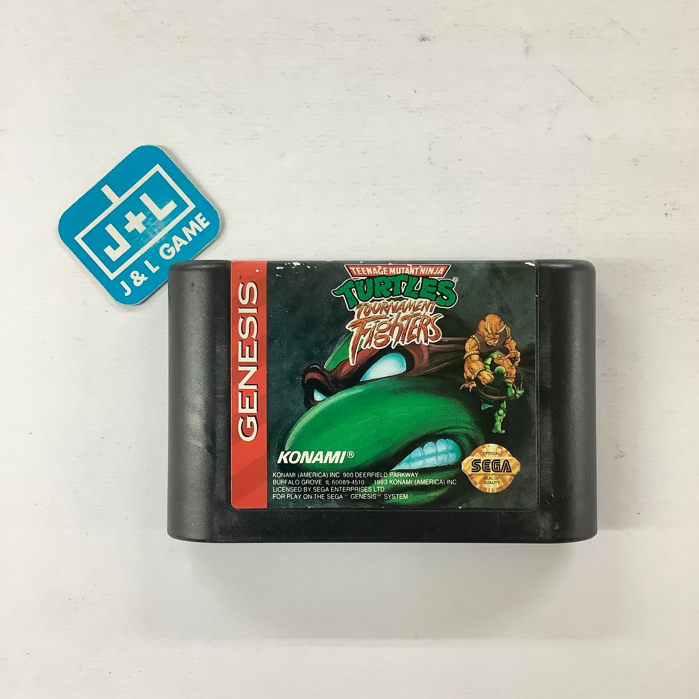 Teenage Mutant Ninja Turtles: Tournament Fighters - (SG) SEGA Genesis [Pre-Owned] Video Games Konami   