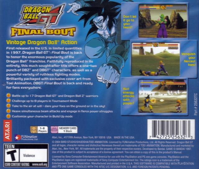 Dragonball GT: Final Bout - (PS1) Playstation 1 [Pre-Owned] Video Games Atari   