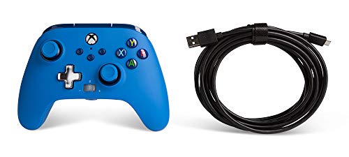 PowerA Enhanced Wired Controller (Blue) - (XSX) Xbox Series X Video Games PowerA   