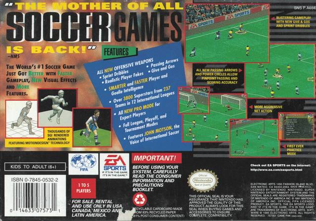 FIFA Soccer 96 - (SNES) Super Nintendo [Pre-Owned] Video Games EA Sports   