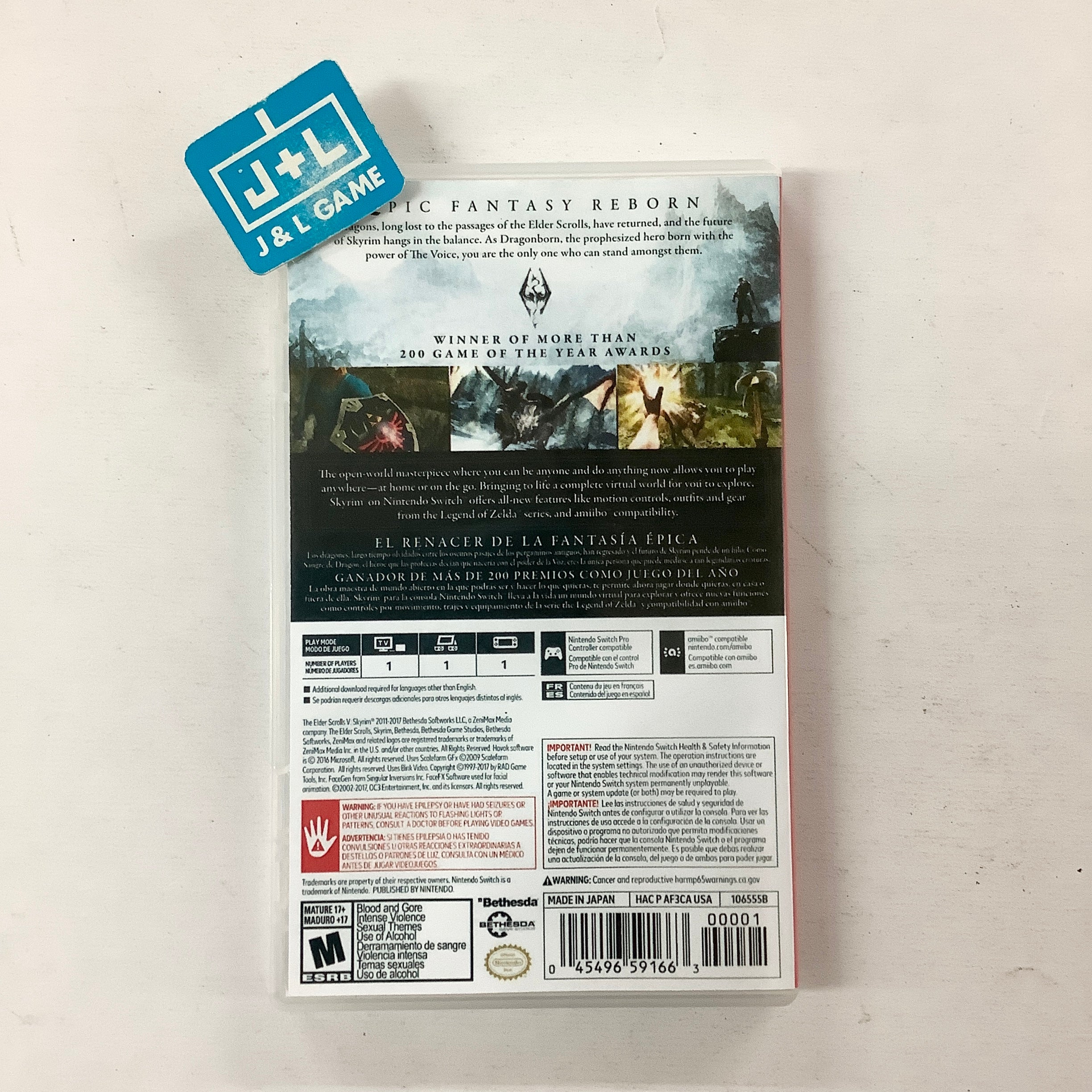 The Elder Scrolls V: Skyrim - (NSW) Nintendo Switch [Pre-Owned] Video Games Bethesda Softworks   