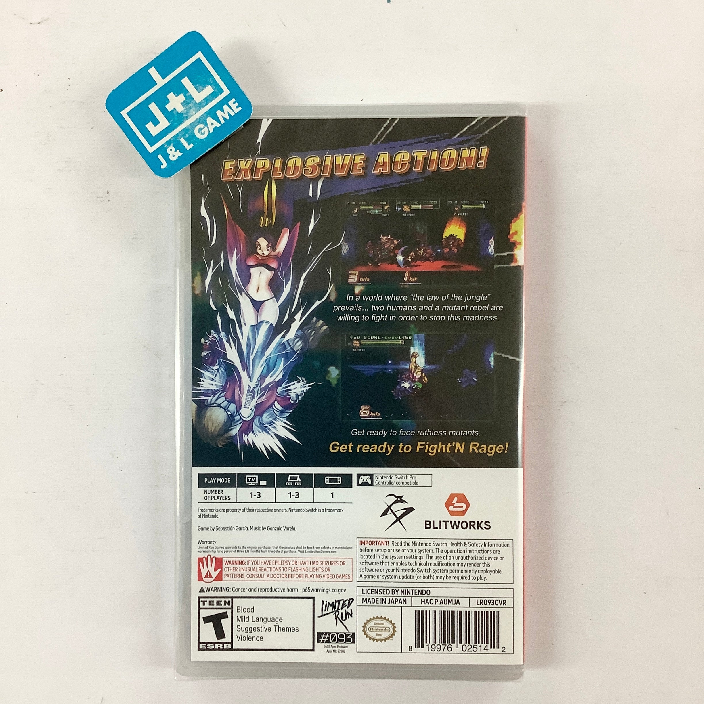 Fight’N Rage (Limited Run #093) - (NSW) Nintendo Switch Video Games Limited Run Games   