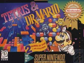 Tetris & Dr. Mario (Player's Choice) - (SNES) Super Nintendo [Pre-Owned] Video Games Nintendo   