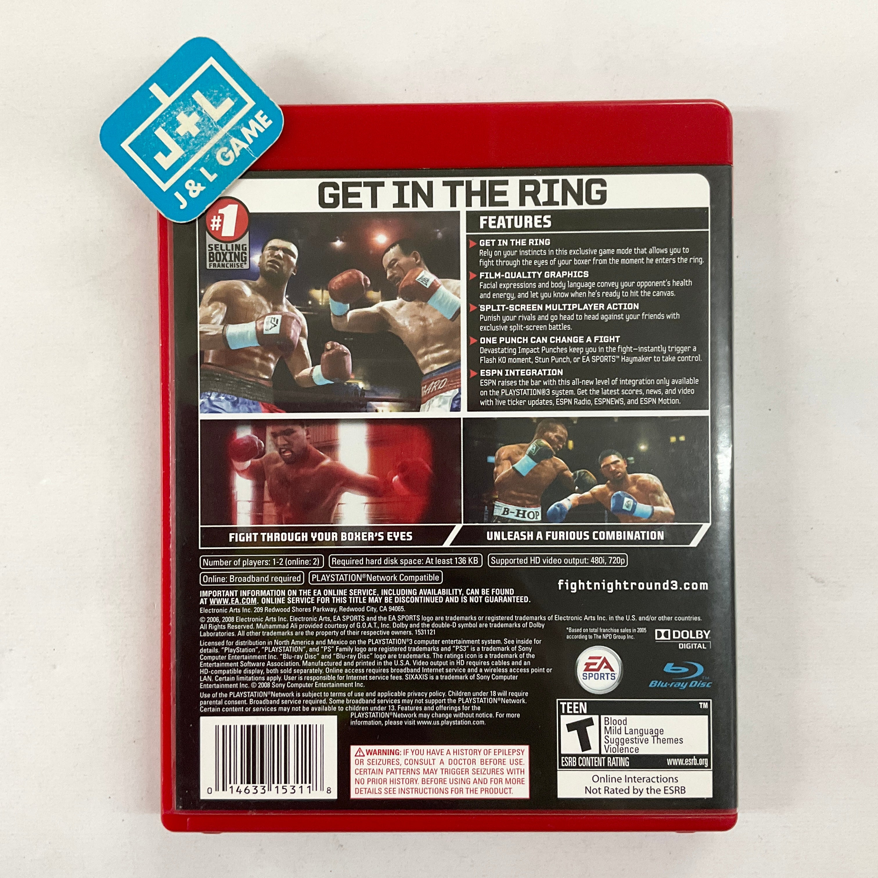 Fight Night Round 3 (Greatest Hits) - (PS3) PlayStation 3 [Pre-Owned] Video Games EA Sports   