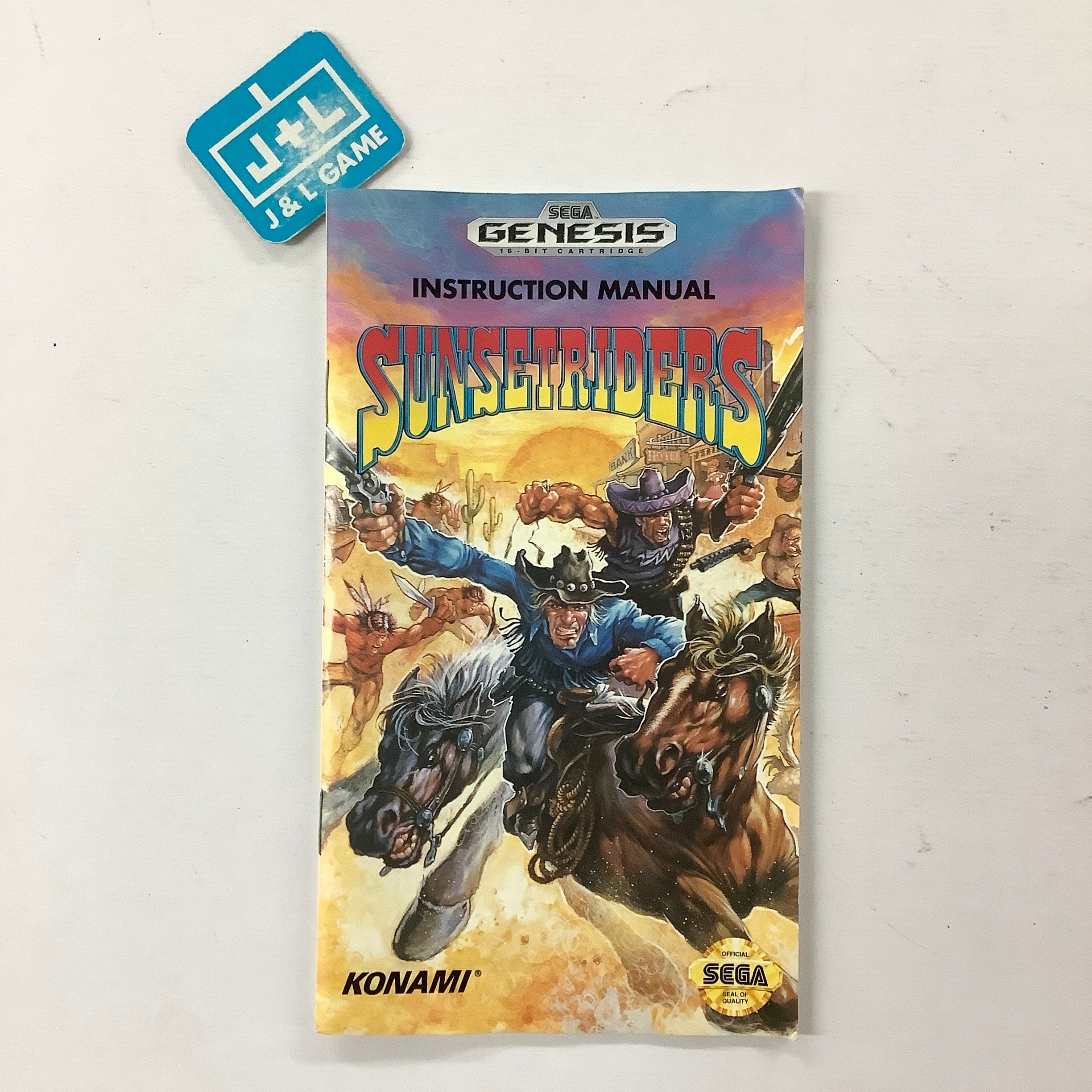 Sunset Riders - (SG) SEGA Genesis [Pre-Owned] Video Games Konami   