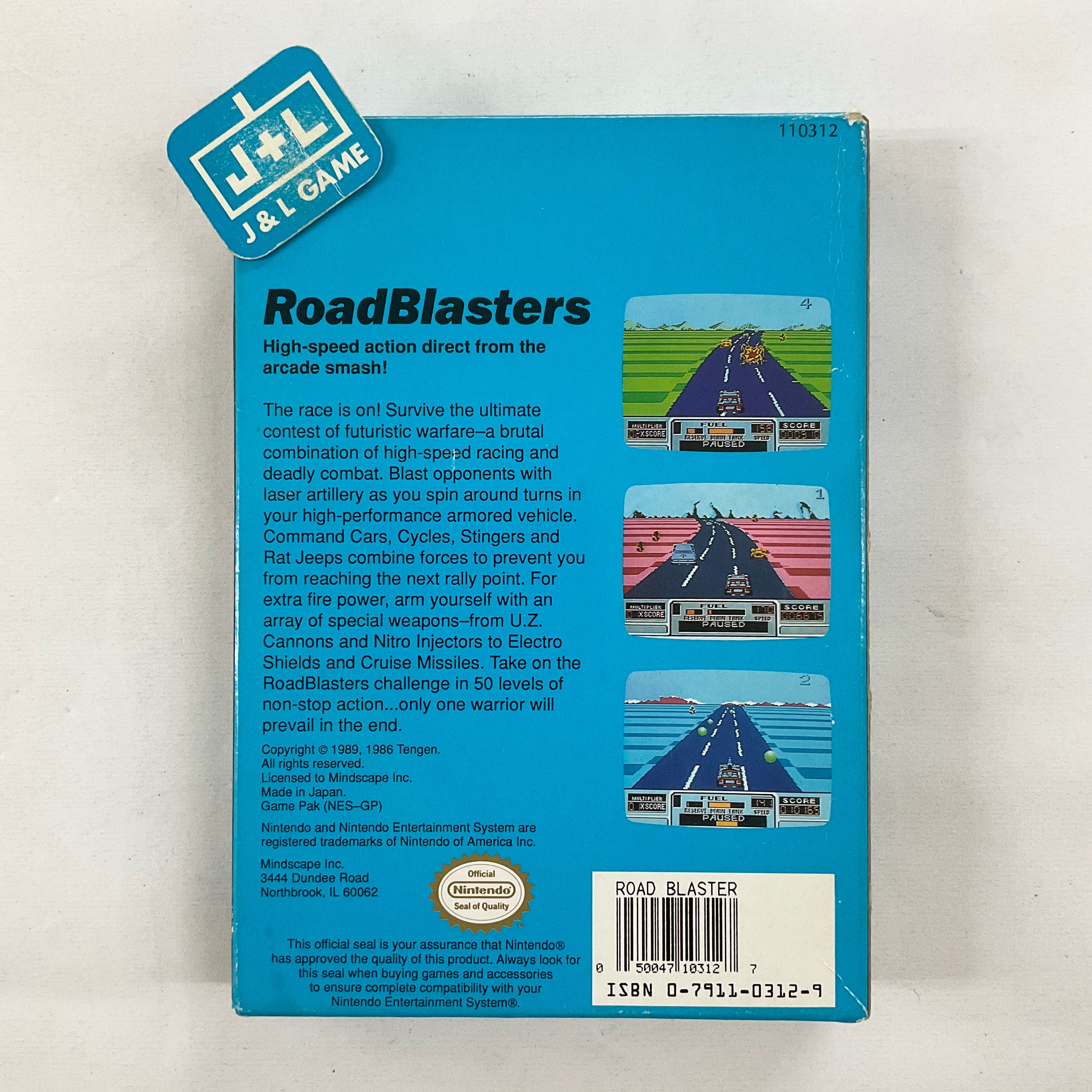 RoadBlasters - (NES) Nintendo Entertainment System [Pre-Owned] Video Games Mindscape   