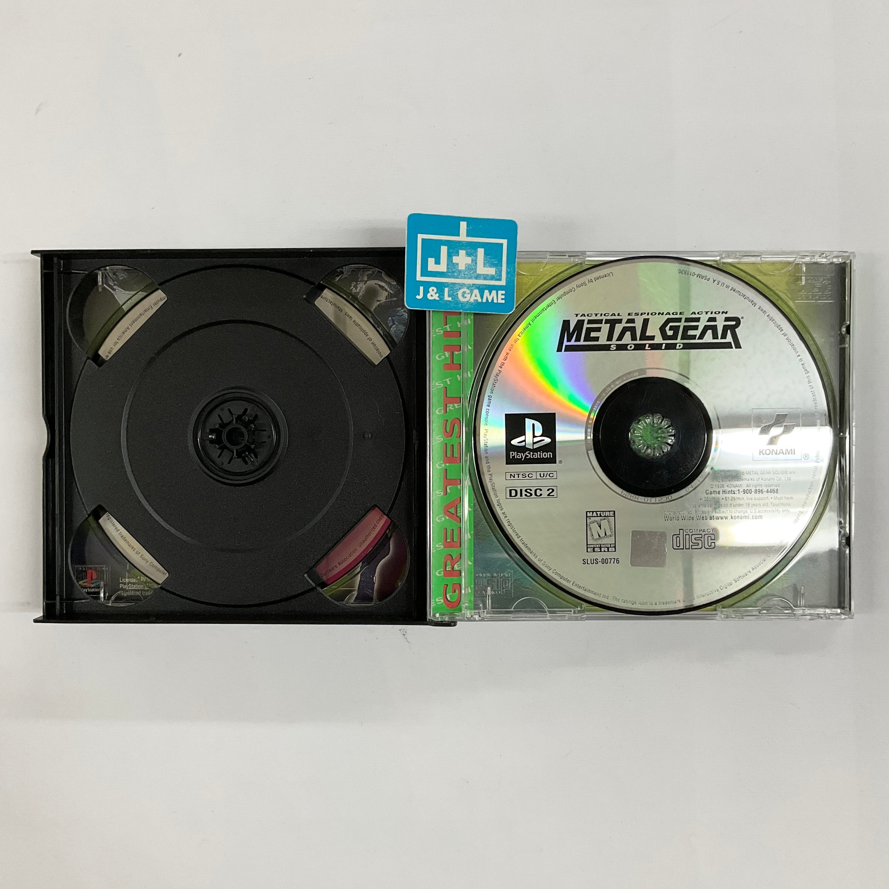 Metal Gear Solid (Greatest Hits) - (PS1) PlayStation 1 [Pre-Owned] Video Games Konami   