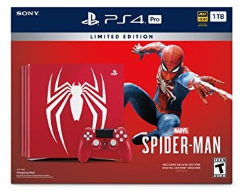 SONY PlayStation 4 Pro 1TB Limited Edition Console (Marvel's Spider-Man Bundle) - (PS4) PlayStation 4 [Pre-Owned] Consoles Sony   