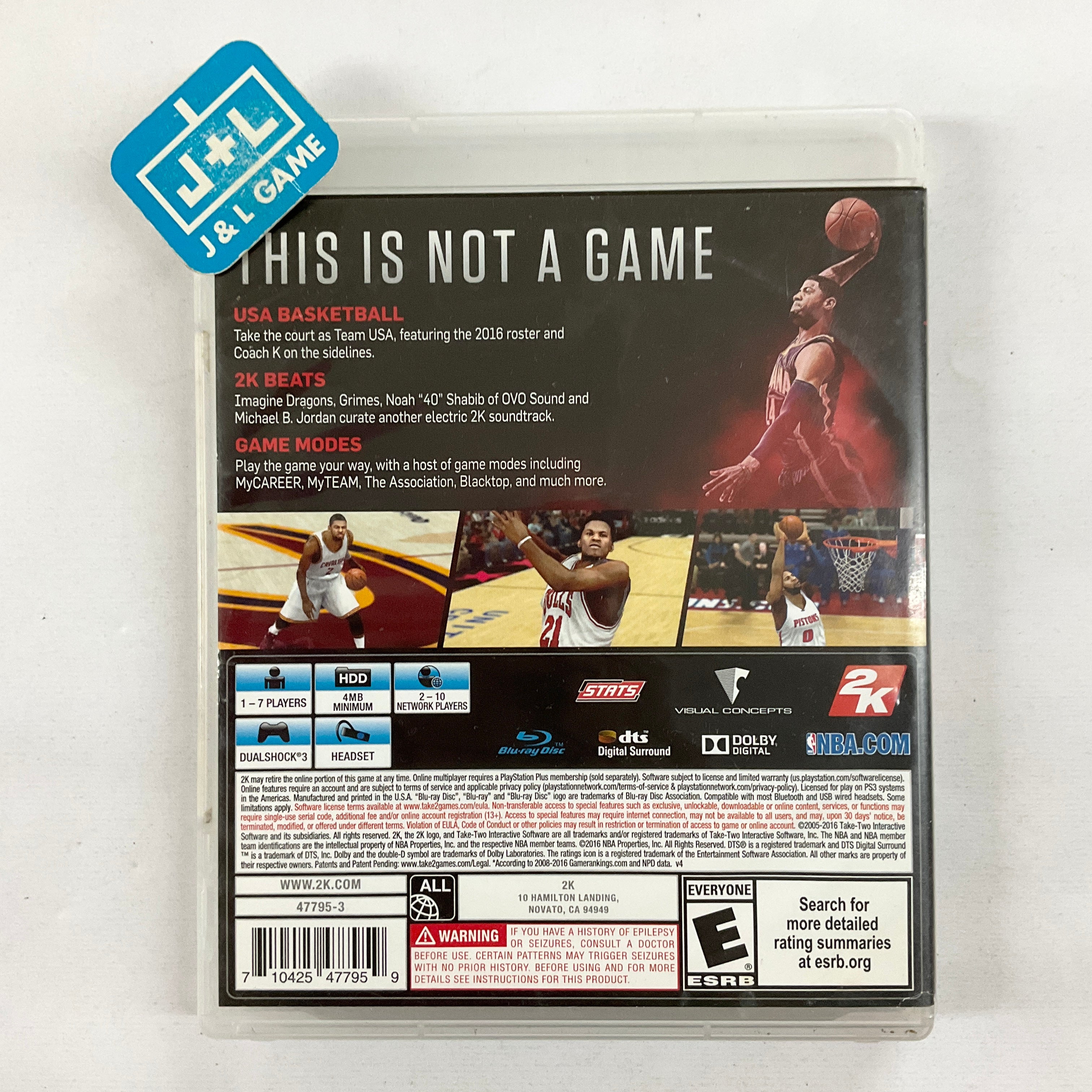 NBA 2K17 - (PS3) PlayStation 3 [Pre-Owned] Video Games 2K   