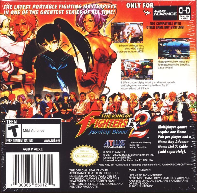 The King of Fighters EX2: Howling Blood - (GBA) Game Boy Advance [Pre-Owned] Video Games Atlus   