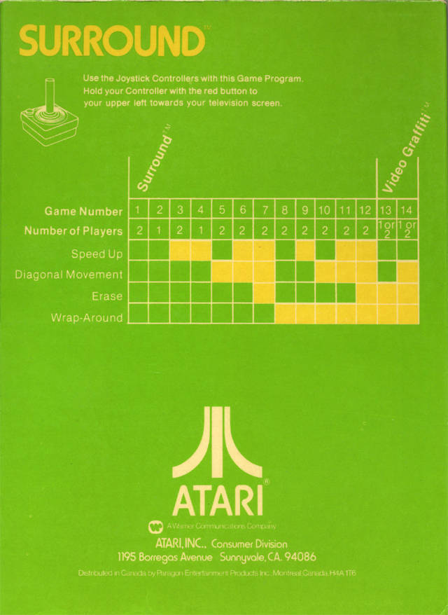 Surround - Atari 2600 [Pre-Owned] Video Games Atari Inc.   